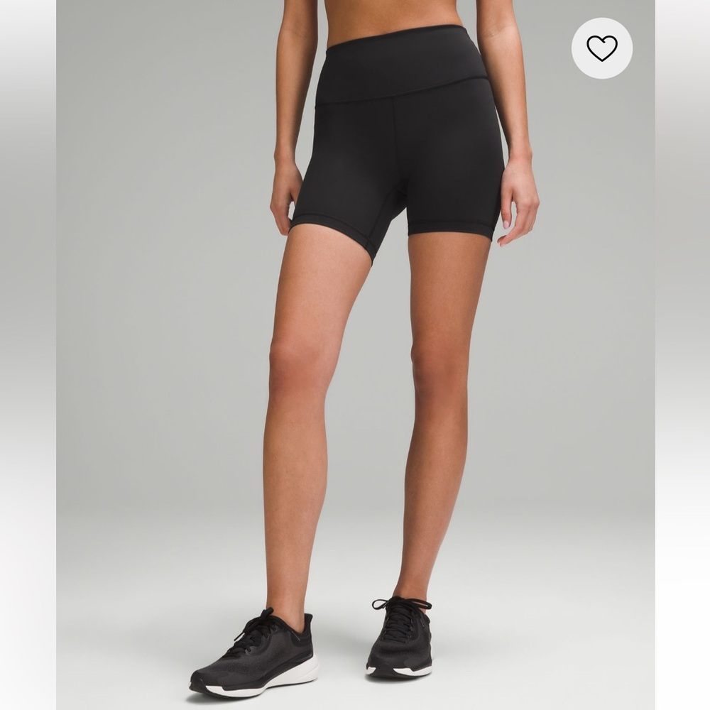 NWOT Lululemon Wunder Train High Rise Short 6” Black Athletic Workout Shorts 2